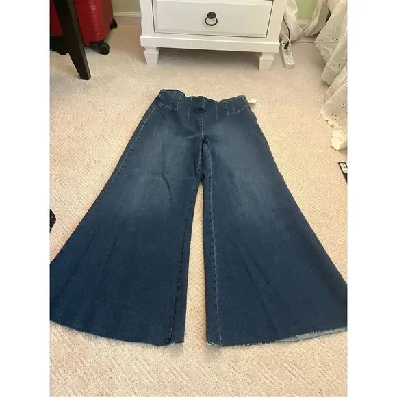 NWT Pilcro A-Line Trapeze High-Rise Wide Leg Jeans - Picture 5 of 13